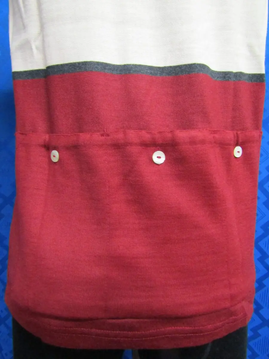 MAGLIA LANA ANNI 70' AMARANTO FASCIA CREMA E PICCOLA GRIGIO ANTRACITE - immagine 8