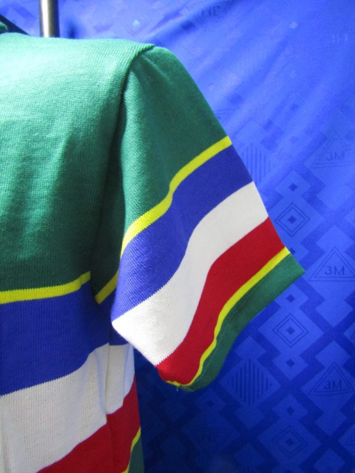 MAGLIA LANA ANNI 40'/50' VERDE FASCIA BLU BIANCO ROSSO E GIALLO - immagine 3