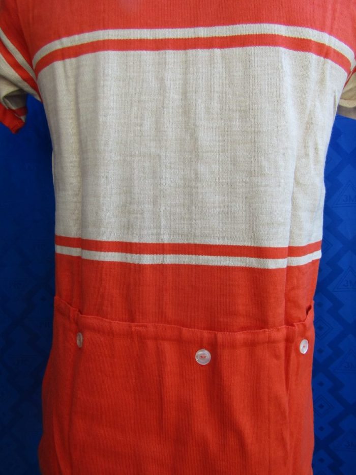 MAGLIA LANA ANNI 20'/30' ARANCIO FASCIA CREMA - immagine 6