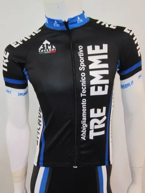 Maglia manica corta estiva tre emme nera