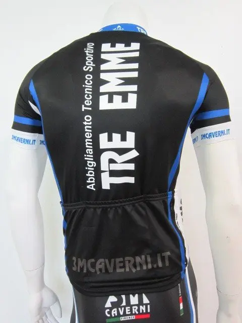 Maglia manica corta estiva tre emme nera - immagine 2