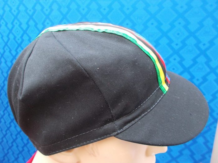 Cappellino Ciclismo vintage Estivo IRIDATO nero - immagine 3