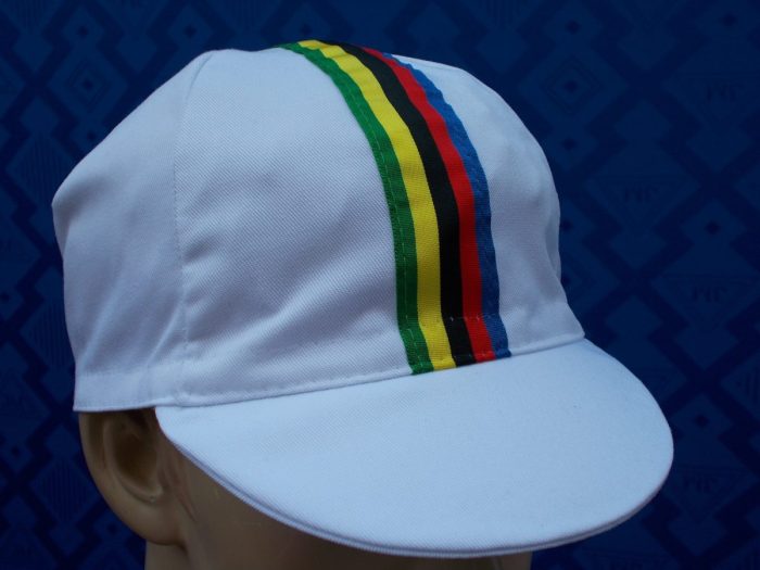 Cappellino Ciclismo vintage Estivo IRIDATO bianco - immagine 3