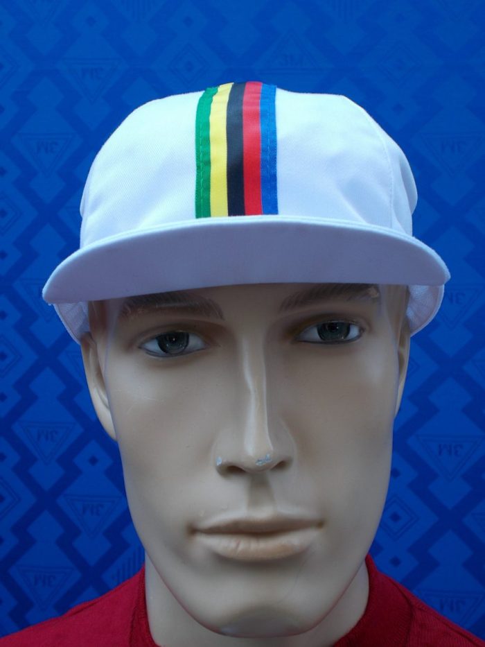 Cappellino Ciclismo vintage Estivo IRIDATO bianco - immagine 2