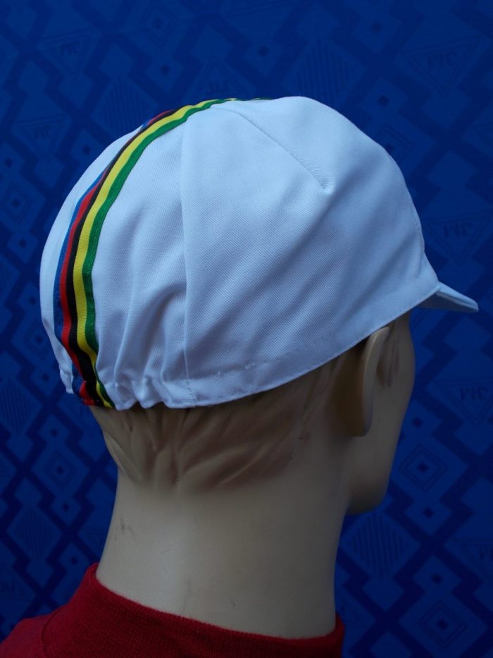 Cappellino Ciclismo vintage Estivo IRIDATO bianco - immagine 8