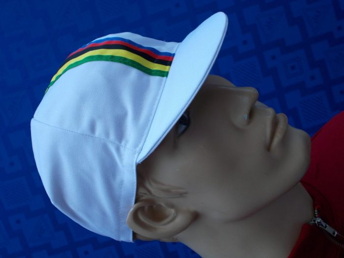 Cappellino Ciclismo vintage Estivo IRIDATO bianco - immagine 7