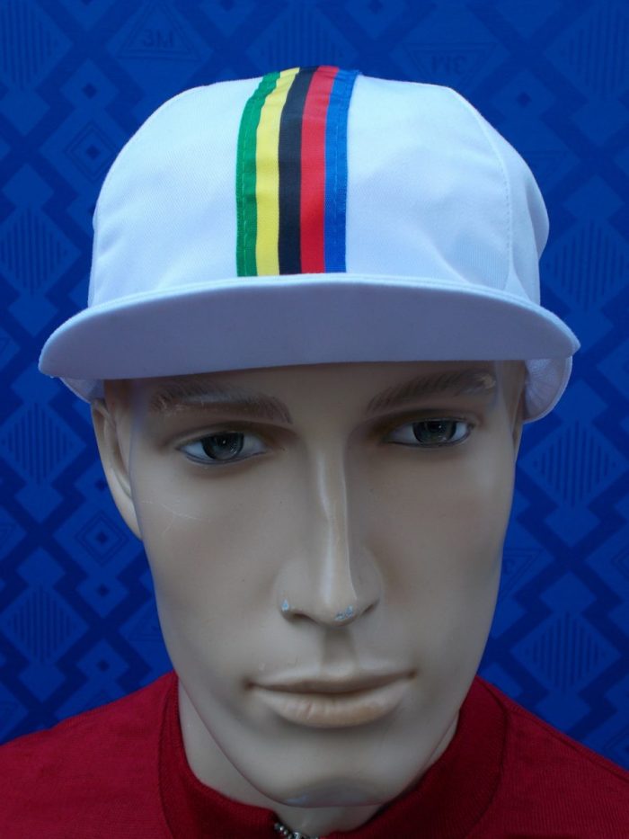 Cappellino Ciclismo vintage Estivo IRIDATO bianco - immagine 6
