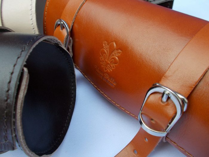 Borsina Portaoggetti Vintage in Pelle Rotonda - immagine 7