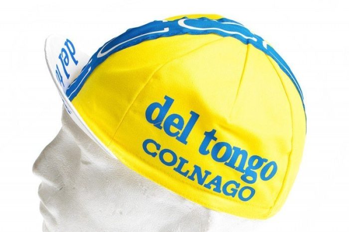 Cappellino Ciclismo vintage Estivo DEL TONGO COLNAGO - immagine 3