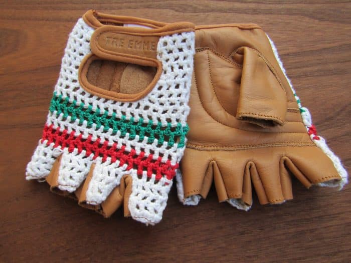 GUANTINO CON DORSO IN CORDA TRICOLORE ITALIA