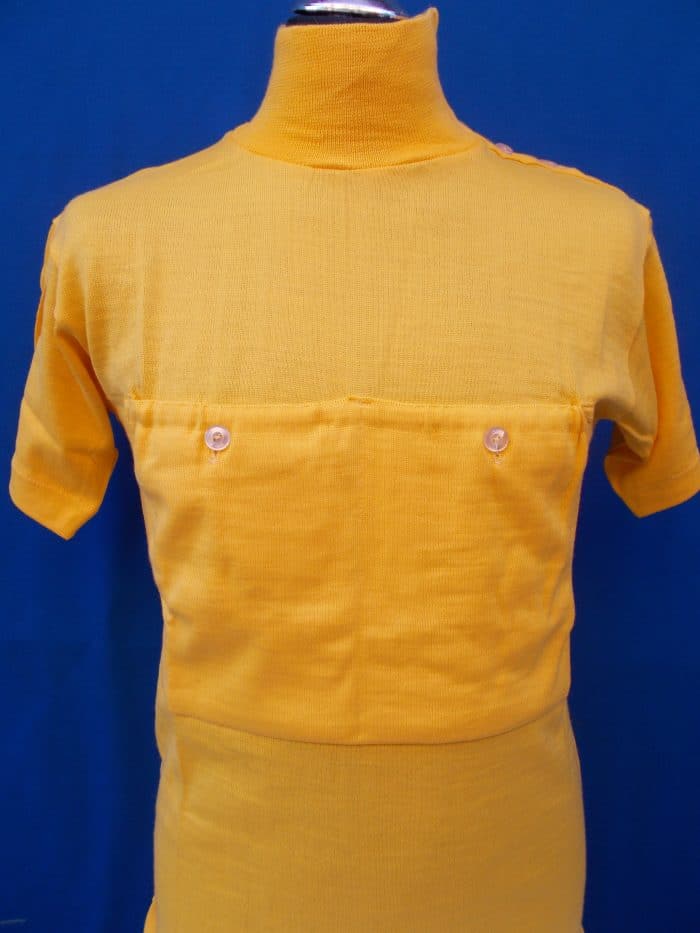 MAGLIA LANA ANNI 20'/30' GIALLA CON MANICOTTI