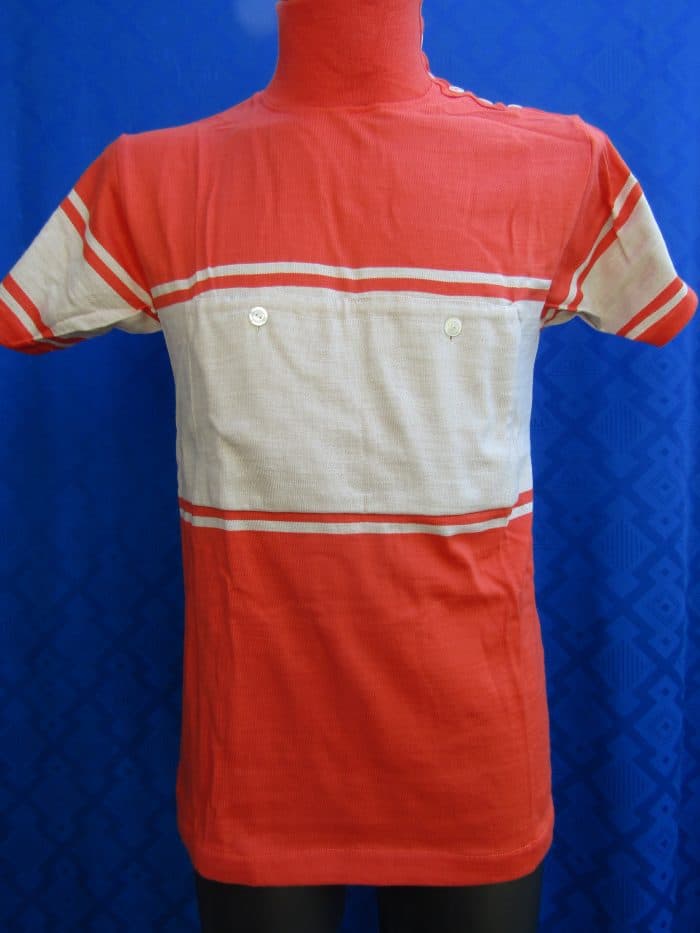 MAGLIA LANA ANNI 20'/30' ARANCIO FASCIA CREMA