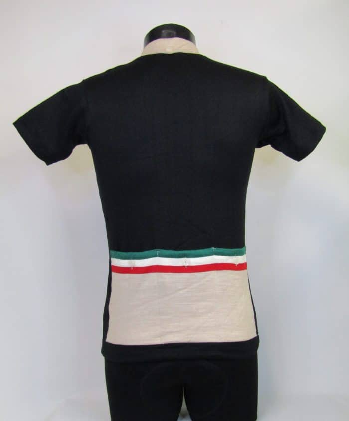 MAGLIA LANA ANNI 40'/50' NERA COLLETTO CREMA - immagine 2
