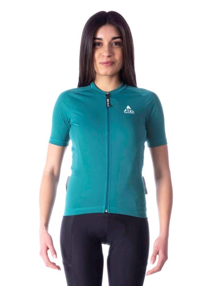 Maglia Manica Corta Donna Zip Lunga 3tasche - immagine 3