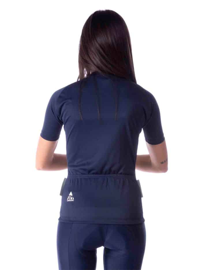 Maglia Manica Corta Donna Zip Lunga 3tasche - immagine 8