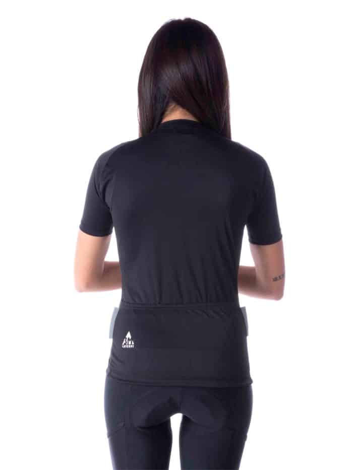 Maglia Manica Corta Donna Zip Lunga 3tasche - immagine 2