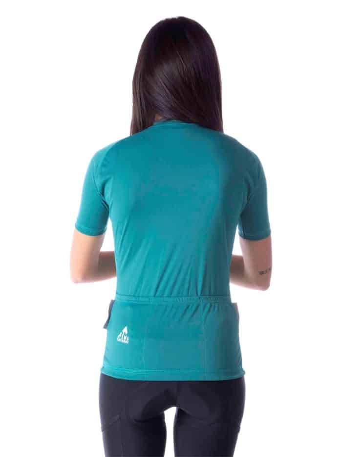 Maglia Manica Corta Donna Zip Lunga 3tasche - immagine 4
