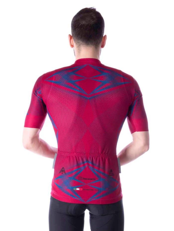 Maglia Manica Corta Geometric Magenta - immagine 2