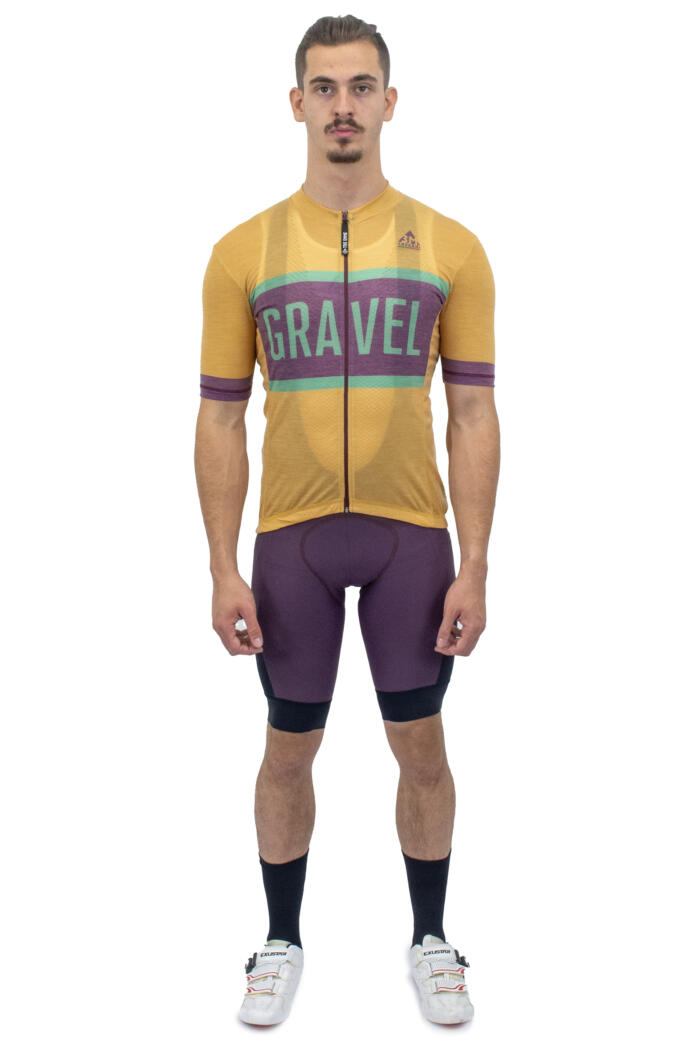 Maglia Gravel Lana Merinos Biscotto Zip Lunga - immagine 6