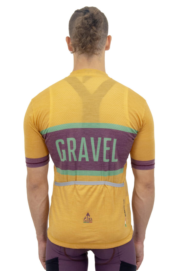 Maglia Gravel Lana Merinos Biscotto Zip Lunga - immagine 2