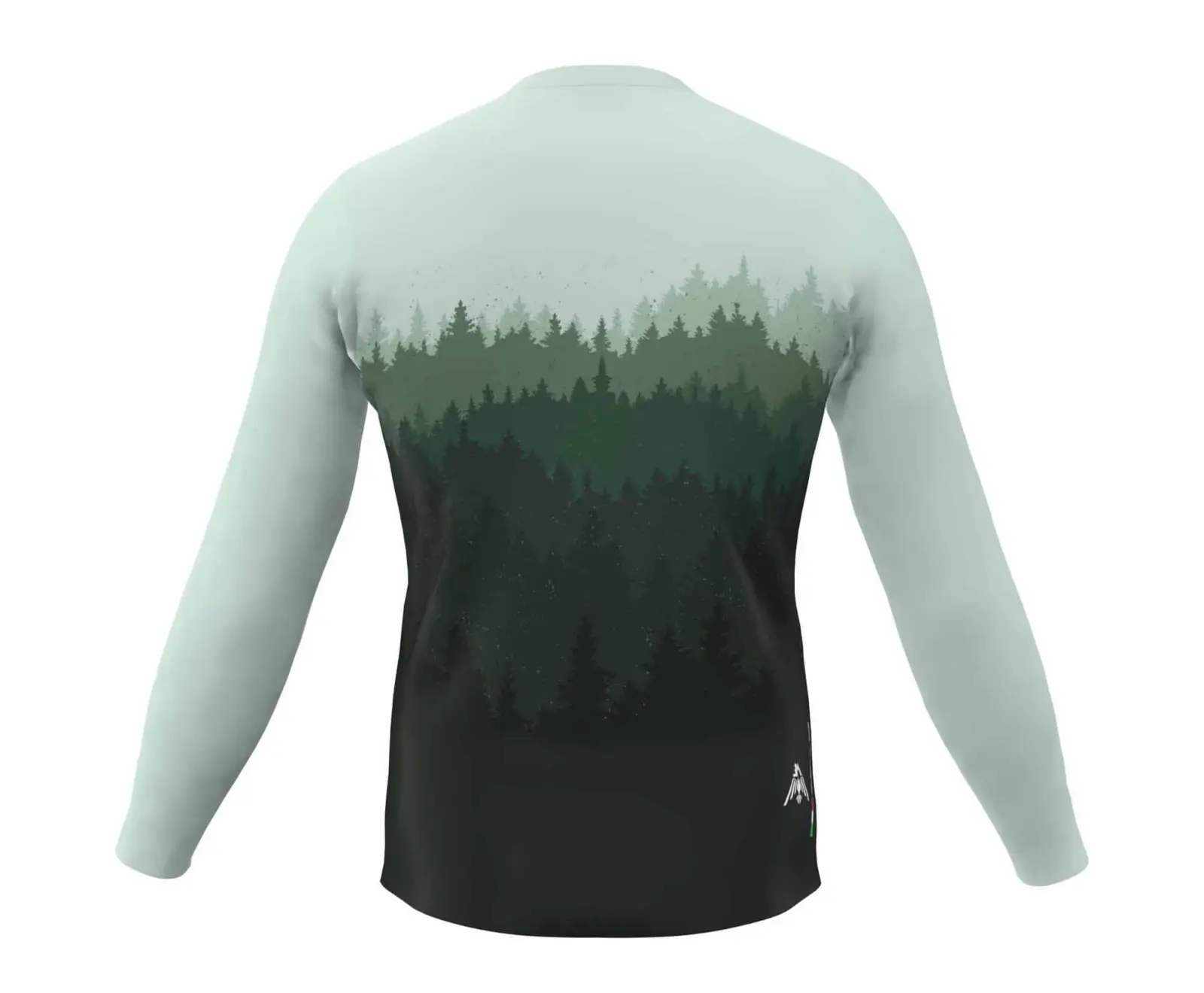 Maglia Enduro Manica Lunga Forest Colore Verde - immagine 2