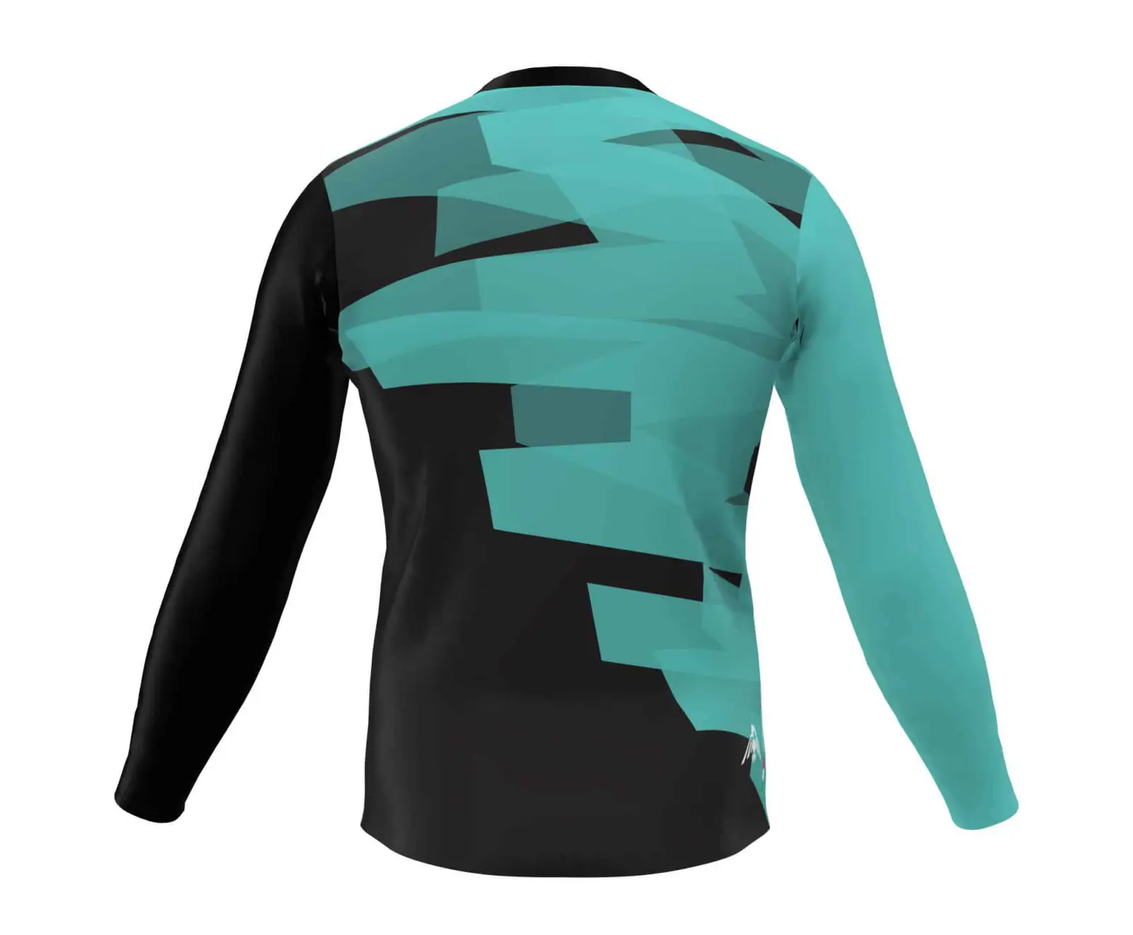 Maglia Enduro Manica Lunga Crown Colore Tiffani - immagine 2