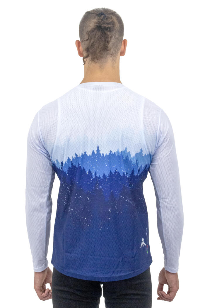 Maglia Enduro Manica Lunga Forest Colore Blu - immagine 2