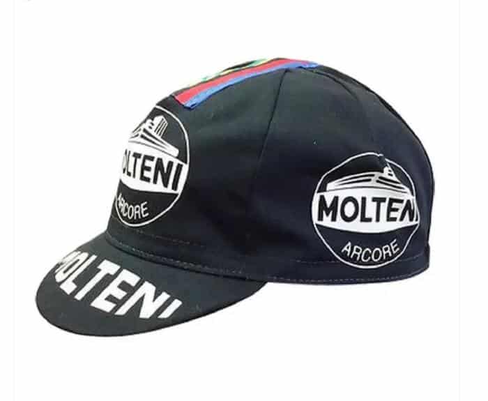 Cappellino Ciclismo vintage Estivo MOLTENI nero