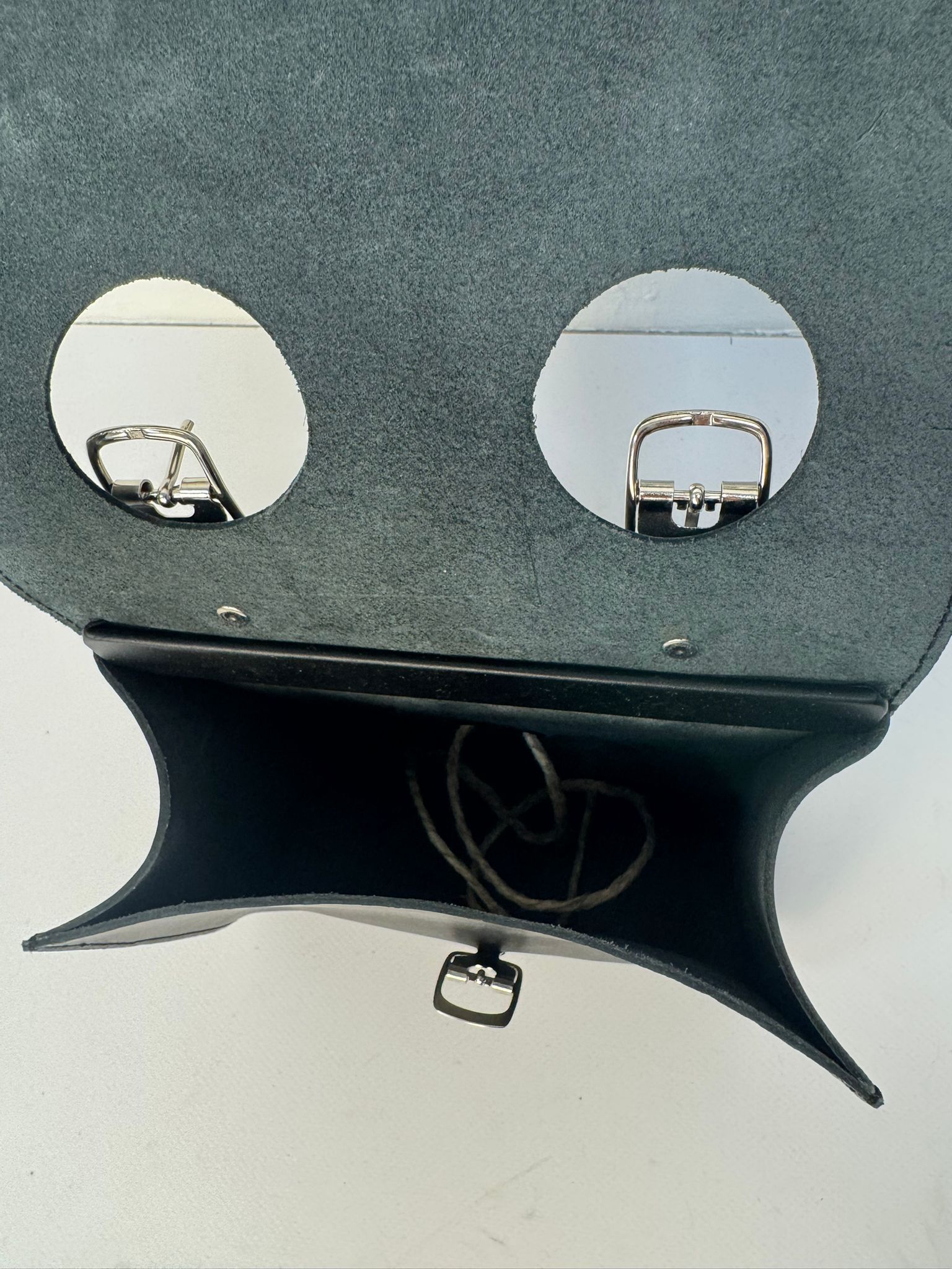 Borsina Portaborracce Artigianale Vintage in Pelle - immagine 4