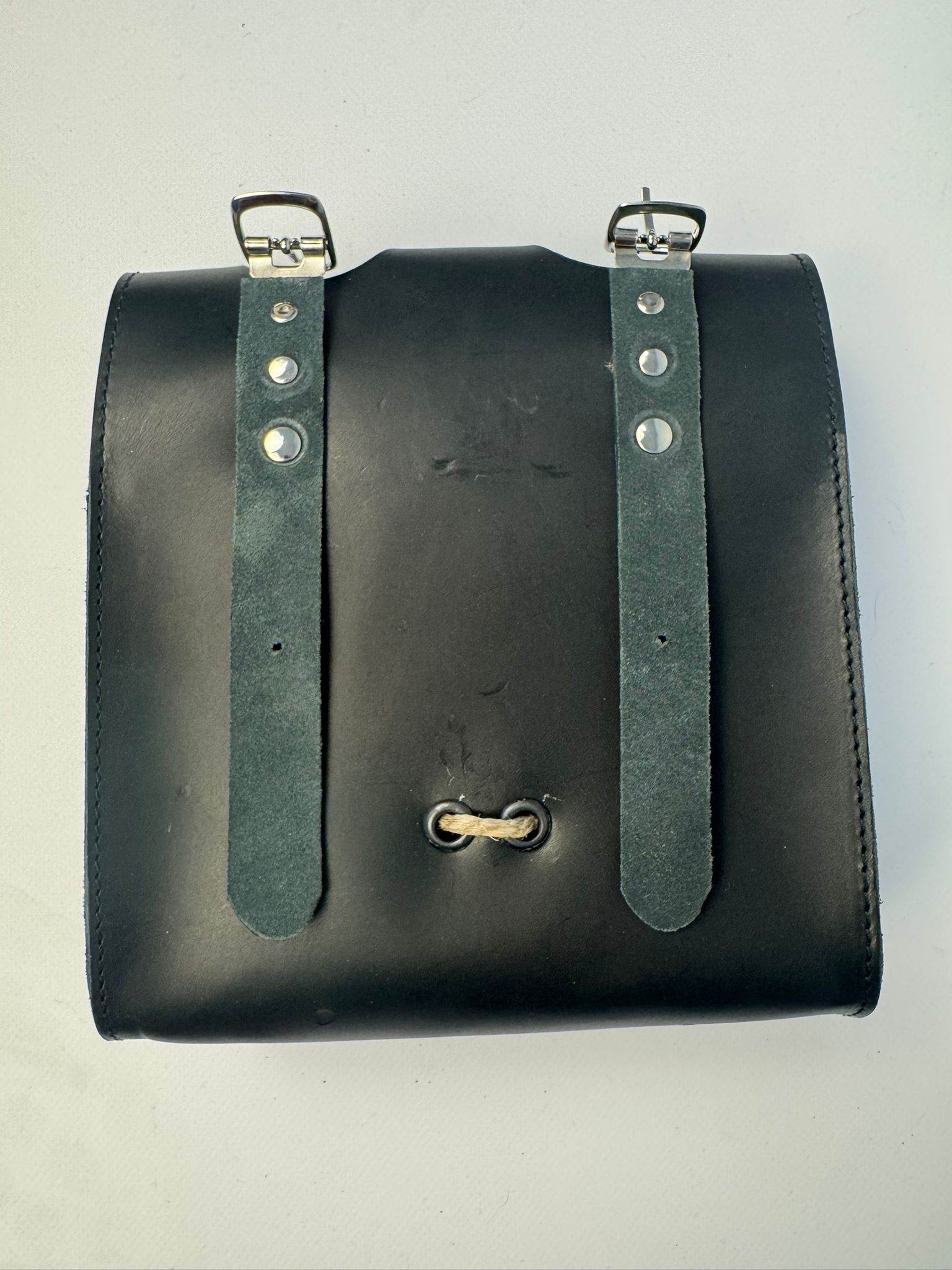 Borsina Portaborracce Artigianale Vintage in Pelle - immagine 2