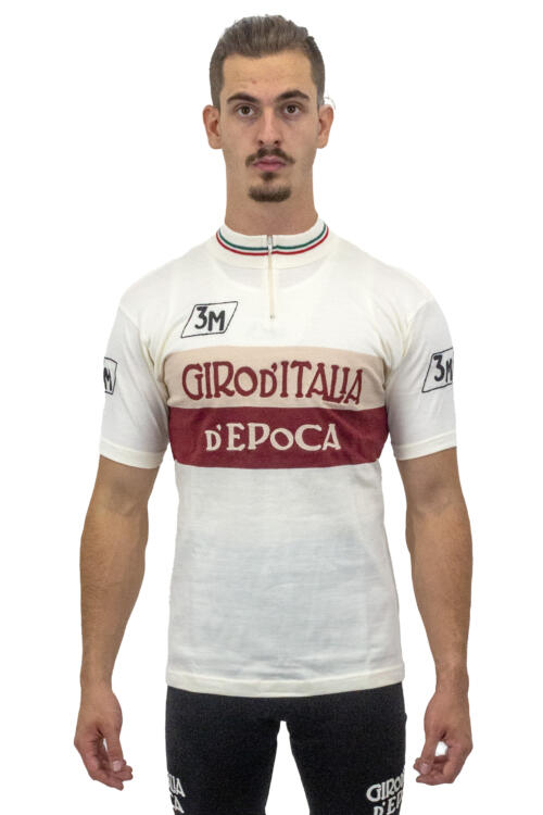 MAGLIA LANA ANNI 70' GIRO D'ITALIA D'EPOCA PANNA