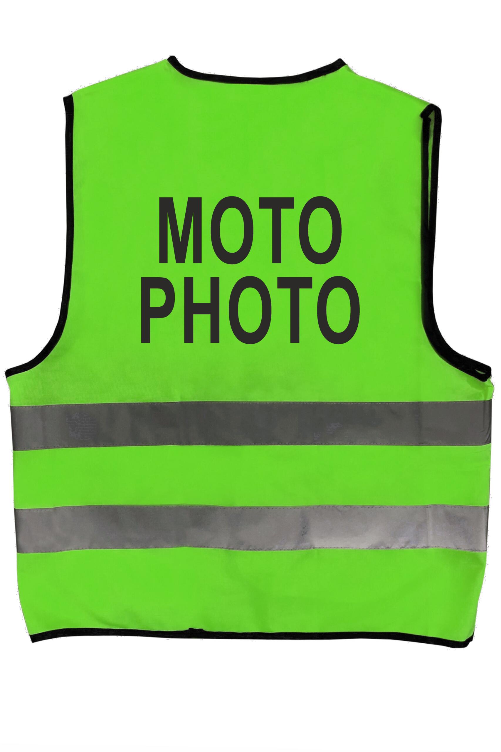 Gilet Alta Visibilità Verde MOTO PHOTO - immagine 2