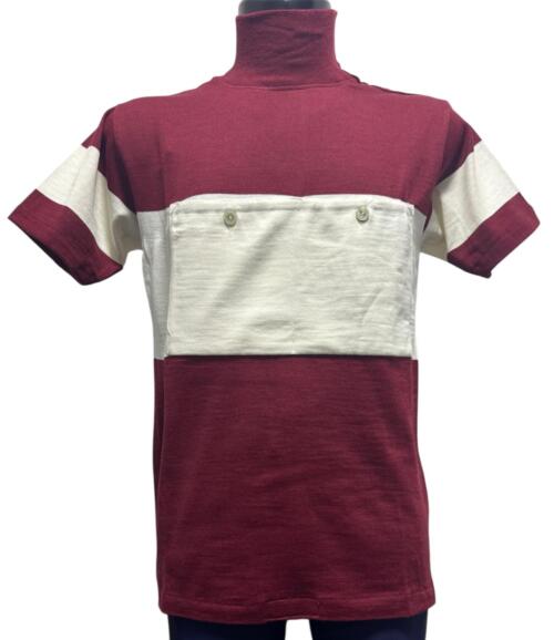 MAGLIA LANA ANNI 20'/30' AMARANTO FASCIA PANNA