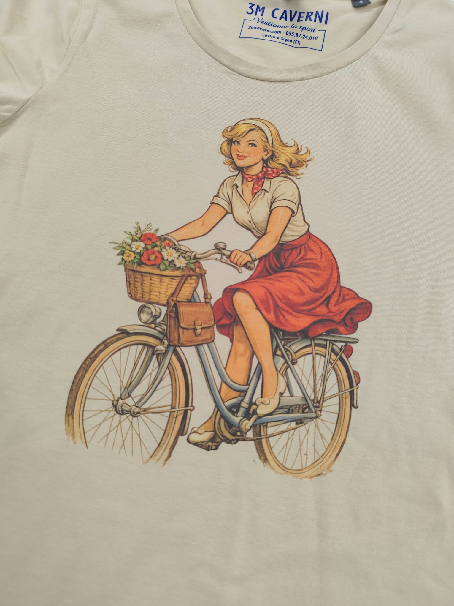 T-Shirt Uomo - Ragazza in Bici - immagine 3